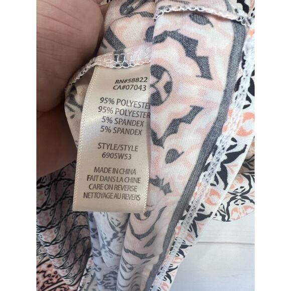 Max Studio Dress Size MED Black Pink White Sleeveless - Picture 4 of 6